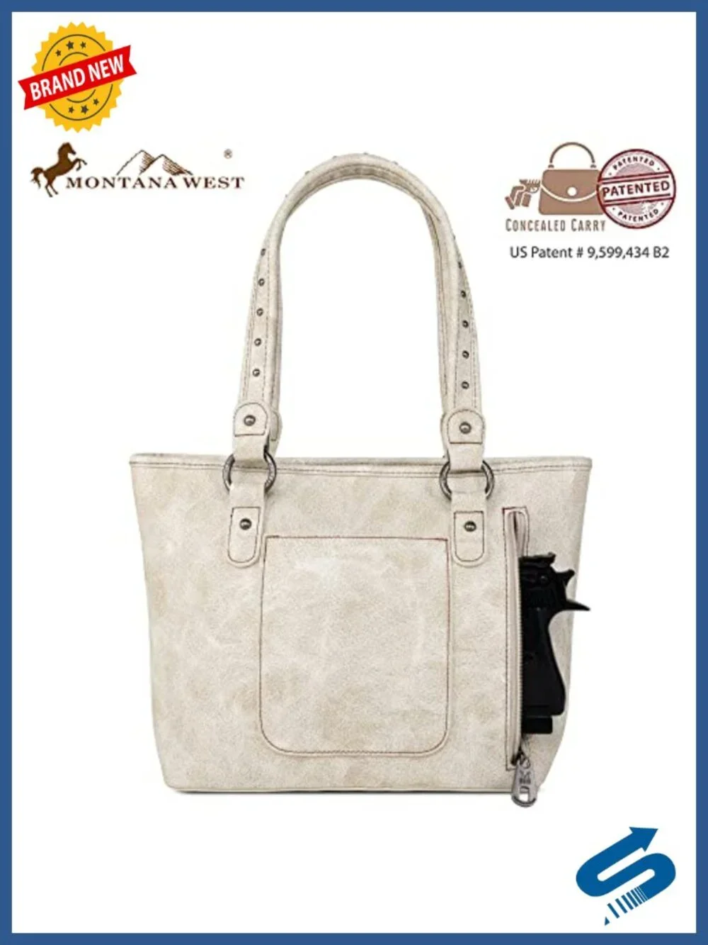 Vegan Leather Satchel Shoulder Bag Tote with Wallet